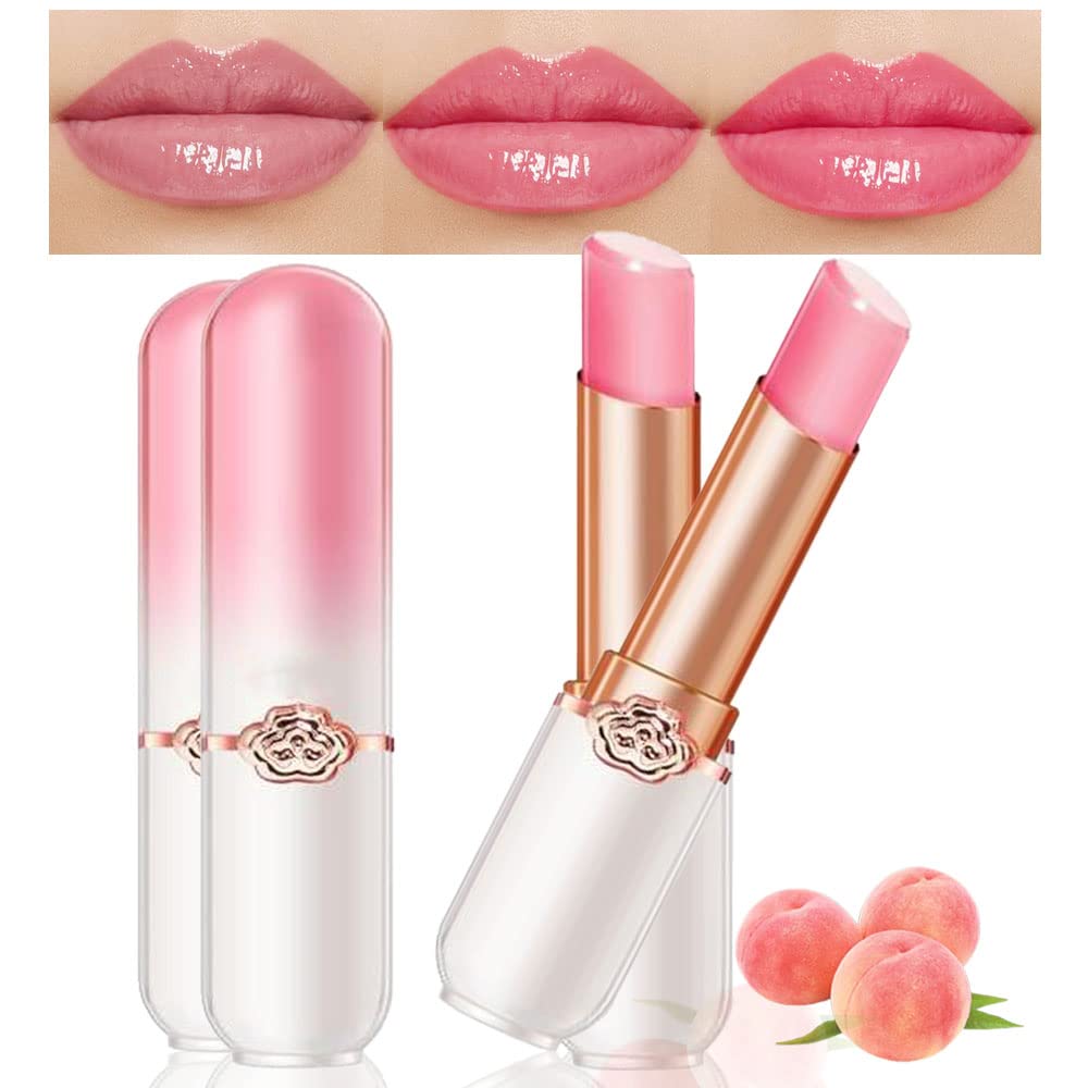 evpct peach tinted lip balm packaging close-up, ideal gift presentation.