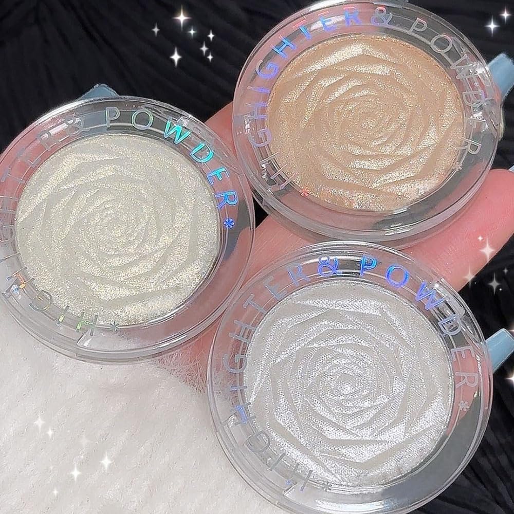 evpct highlighter applied for festival-ready glow and shine.