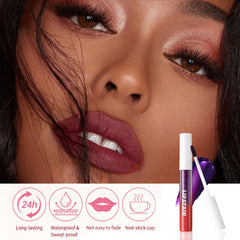 evpct Peel Off Lip Stain 04 demonstrates peel-off color reveal