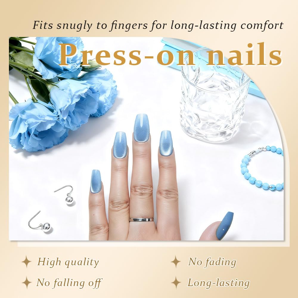 evpct 24-piece press-on nails in multiple sizes for a secure, customized fit