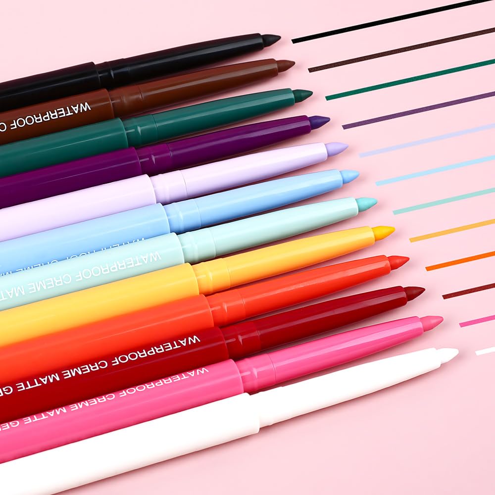 evpct purple eyeliner pencil close-up shows rich pigment payoff.