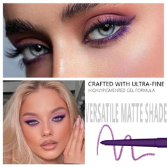 evpct purple eyeliner pencil waterproof formula for all-day wear.