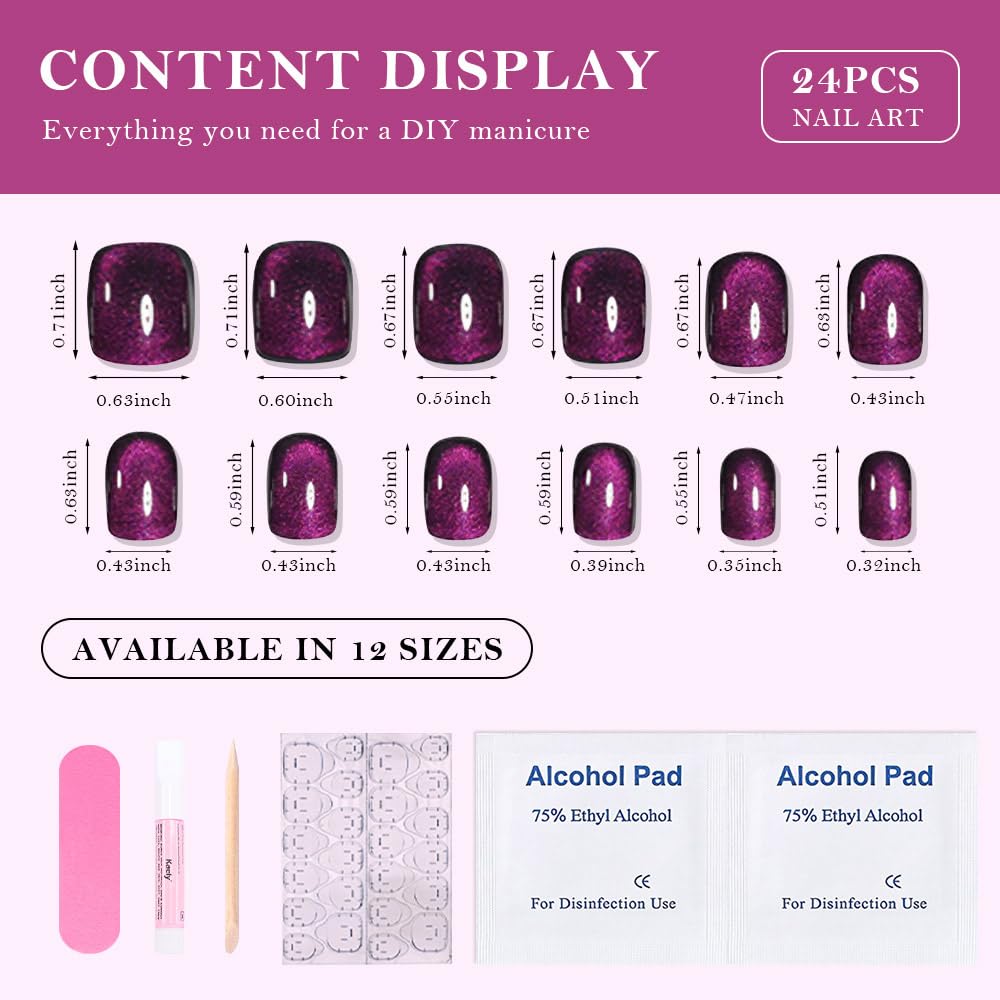 evpct reusable press-on nails for quick style changes