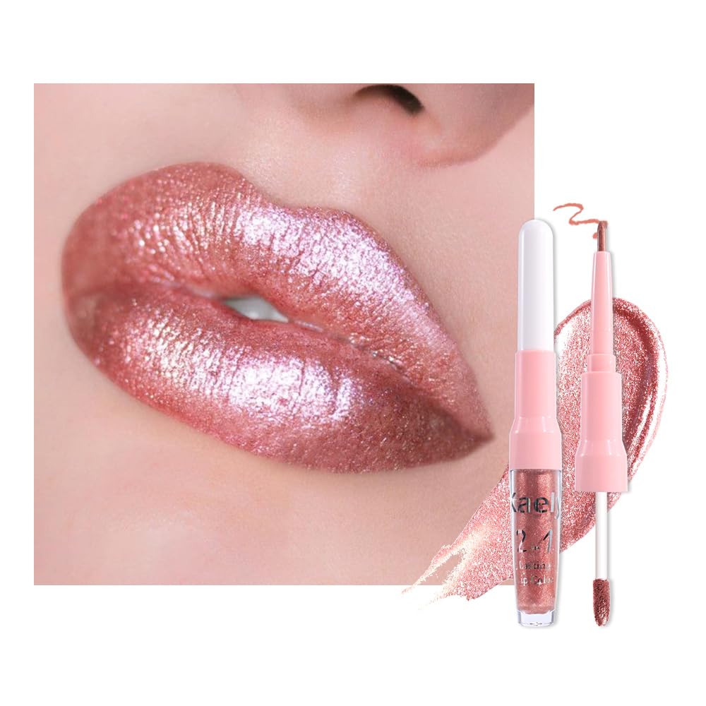 evpct Rose Gold Lip Liner and Lipstick Duo—lip-liner-liquid-lipstick-duo for precise definition