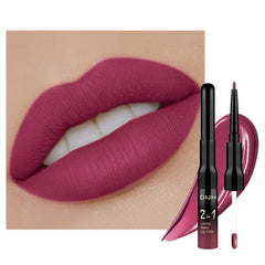 evpct Rose Plum dual-ended lip liner and lipstick with precise application for defined lips