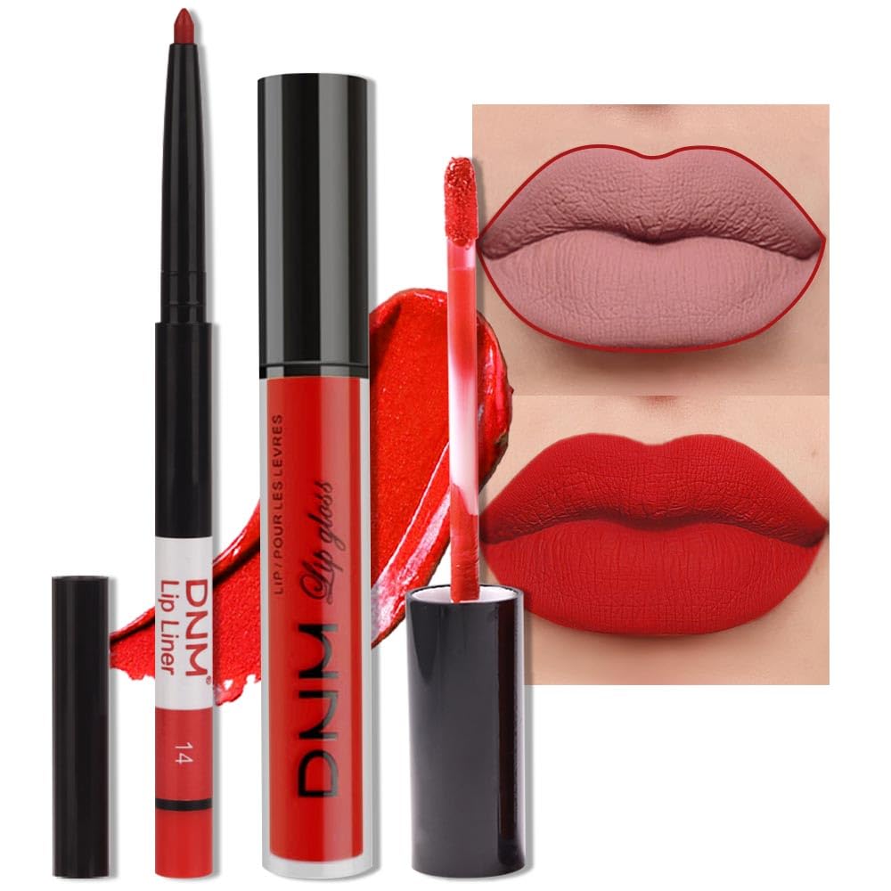 evpct Ruby Red matte lip liner closeup for precise lip defining and long wear