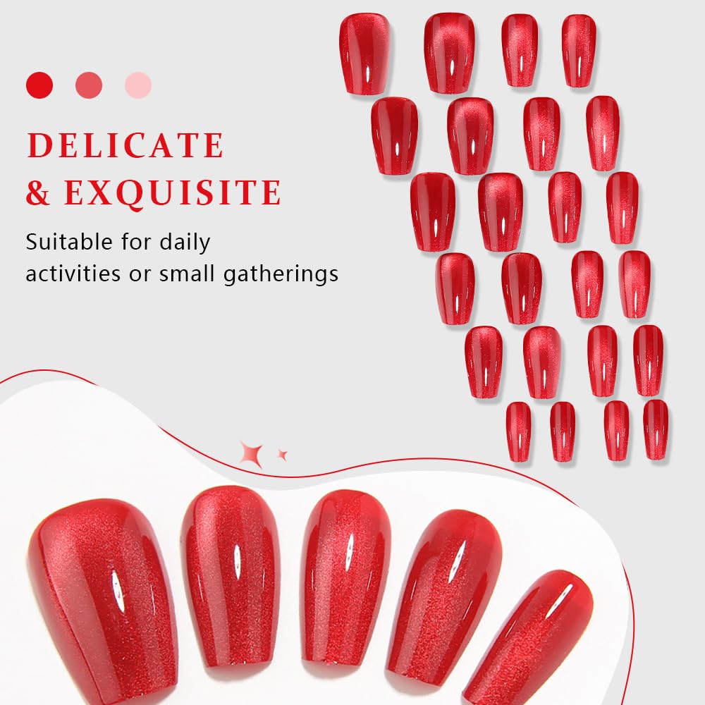 evpct Red Metalic Glitter finish delivers a luxe, glossy appearance.