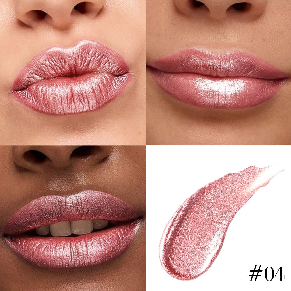 evpct Shimmer Liquid Lipstick Warm Tone—lipstick with smooth shimmer