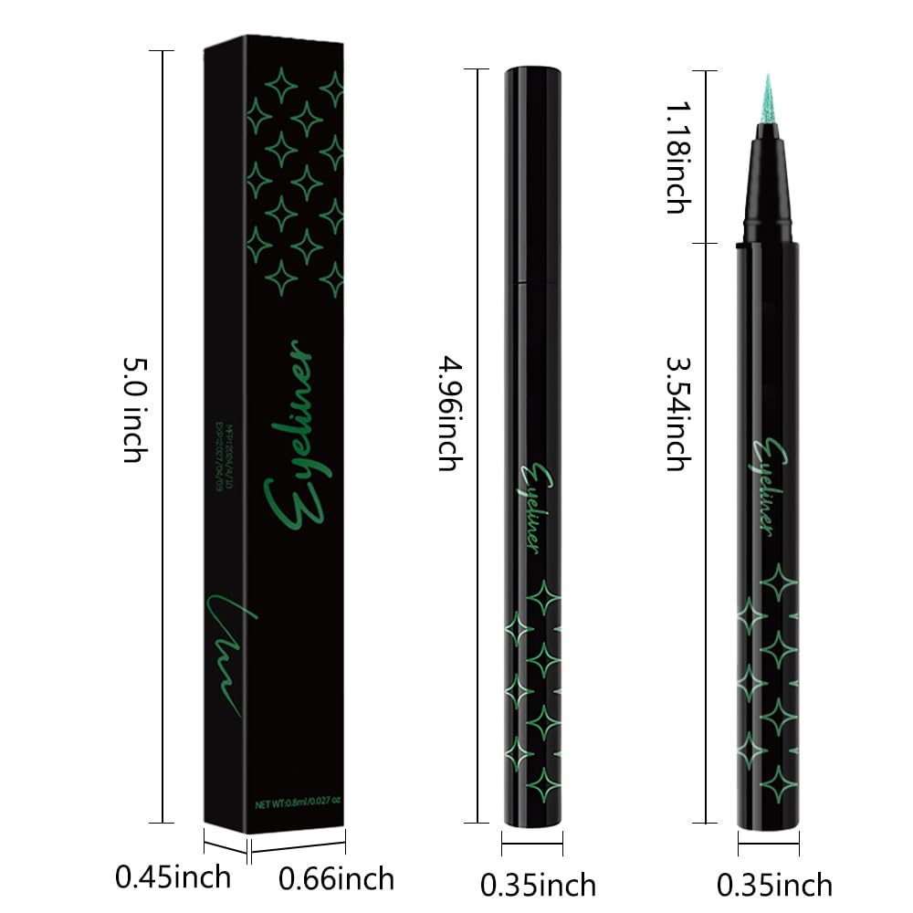 evpct shimmering eyeliner reflects light from angles for photos.