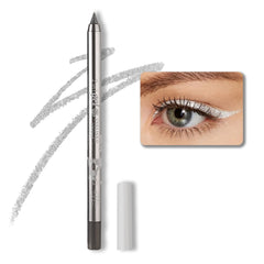 evpct silver gel eyeliner pencil with shimmer for precise application