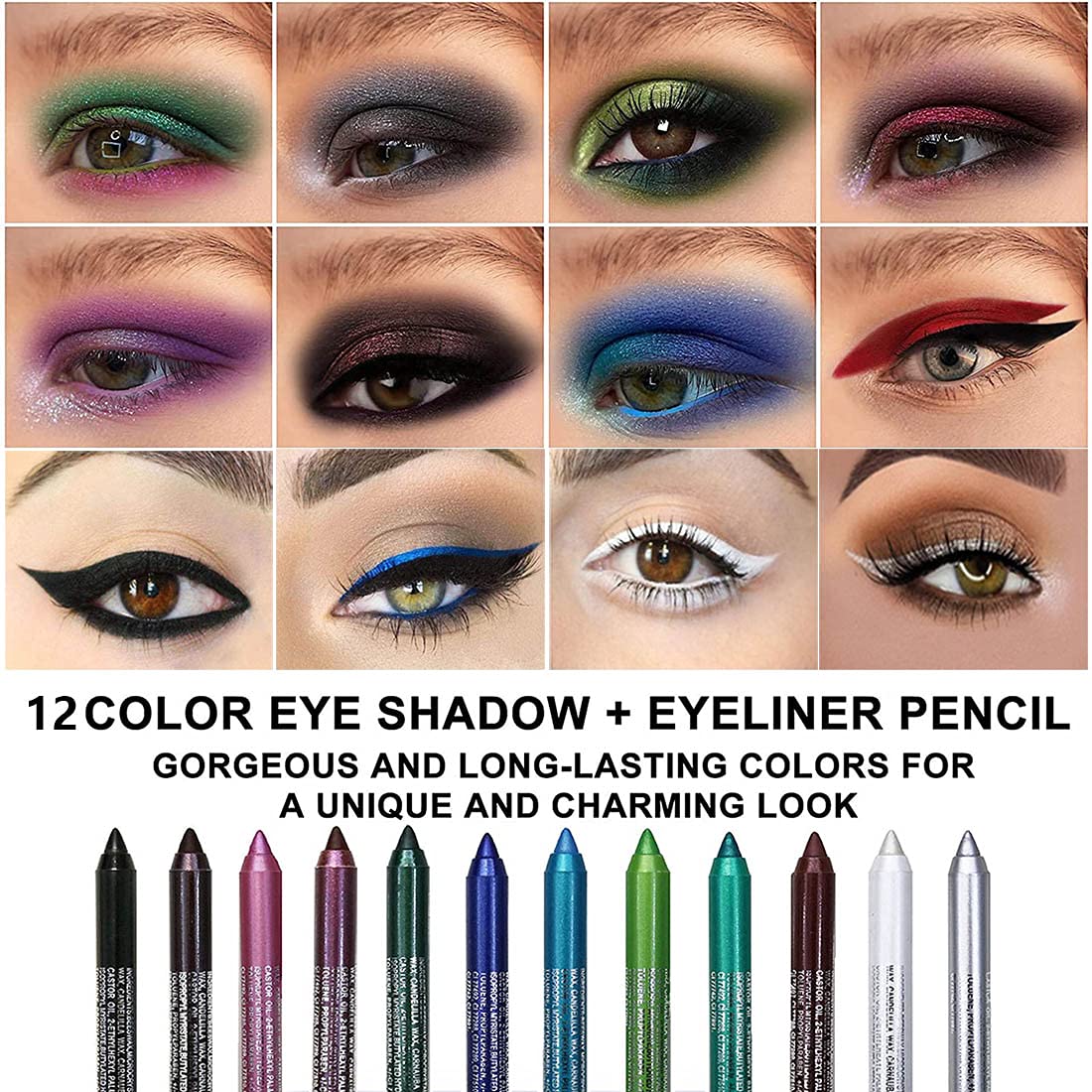 evpct silver shimmer eyeliner pencil offering subtle glow and smooth application