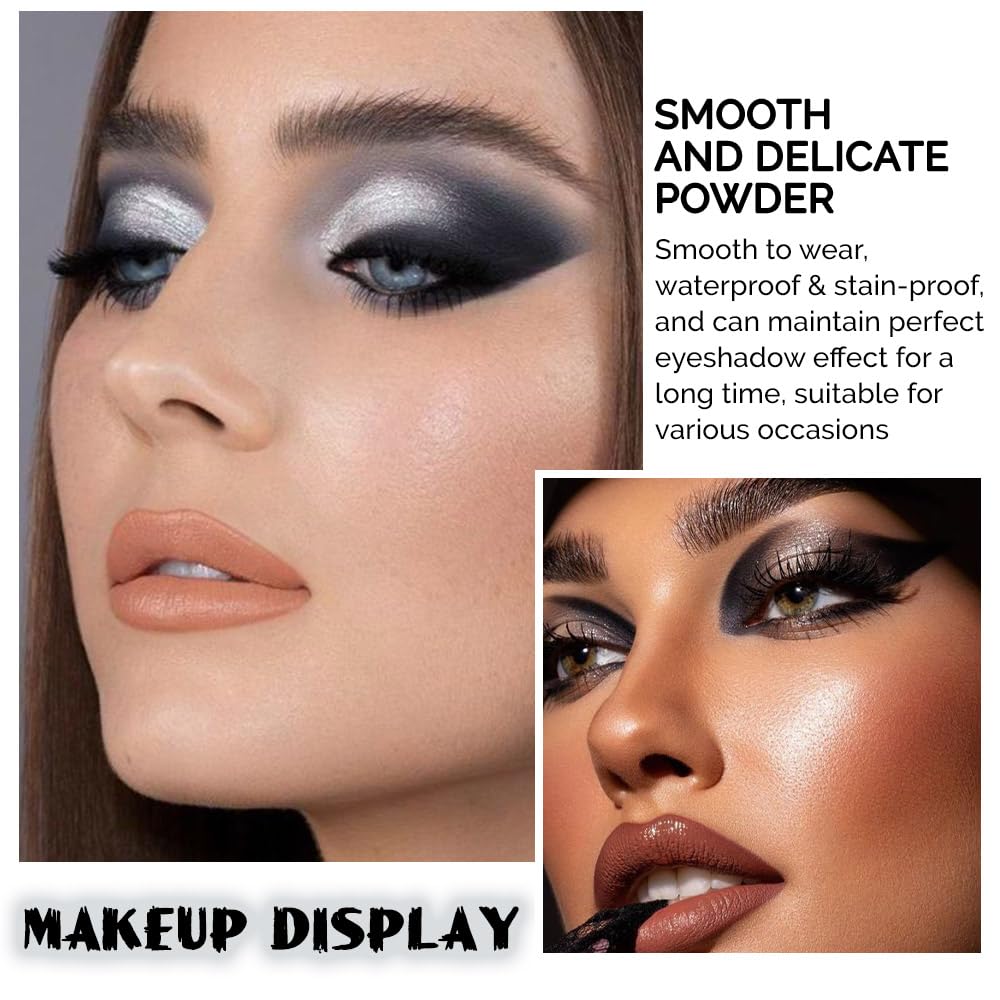 evpct Smokey eye look demo highlights dramatic depth with black gray tones.