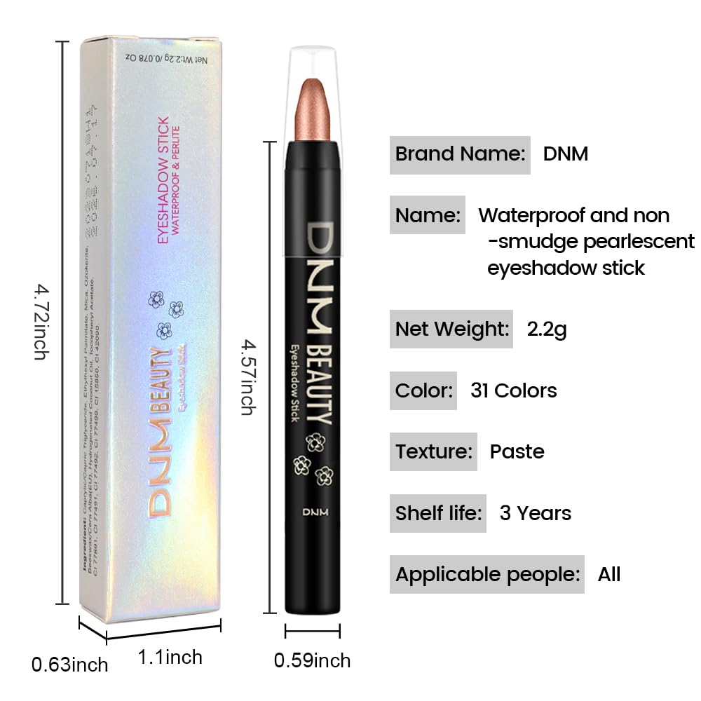 evpct creamy textured eye shadow stick blends easily for smoky bronze looks.