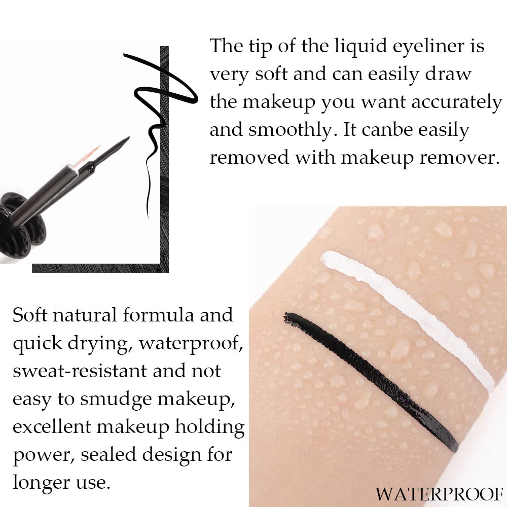 waterproof evpct eyeliner dries quickly for long wear during activity