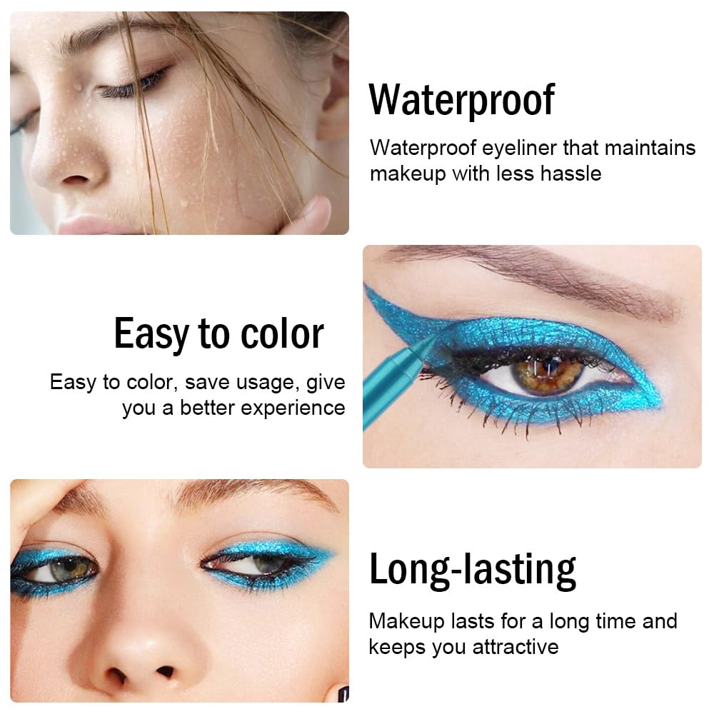 evpct color gel eyeliner pencil shows vibrant color options for versatile day-to-night looks