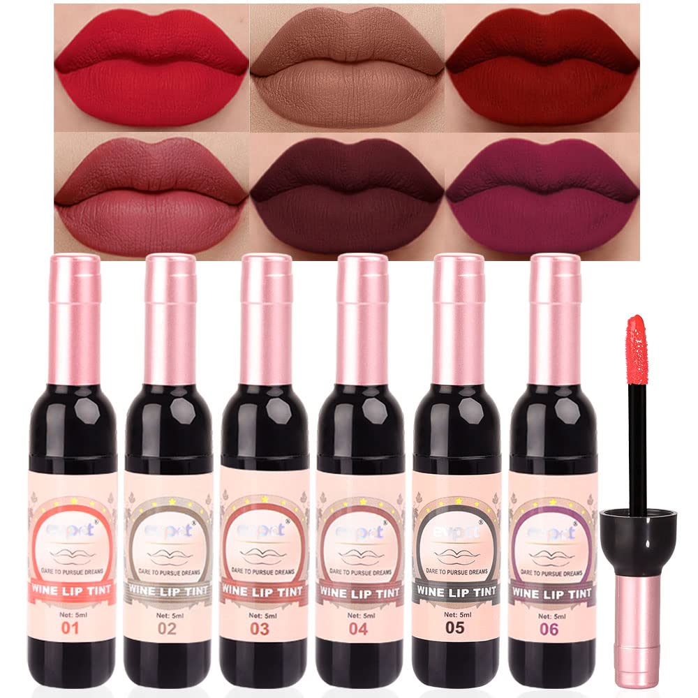 evpct 6-piece lip tint set packaging shows a gift-ready box for special occasions.