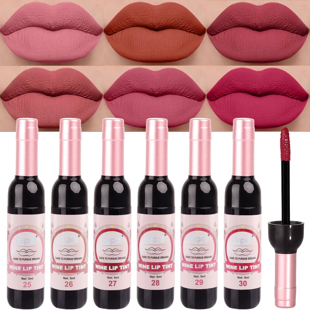 evpct Wine Lip Tint Set packaging shown as gift-ready presentation, perfect for occasions