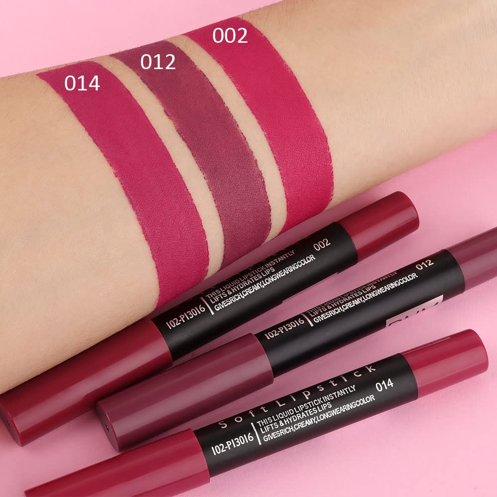 evpct wine red matte lip sticks swatches for bold evening looks