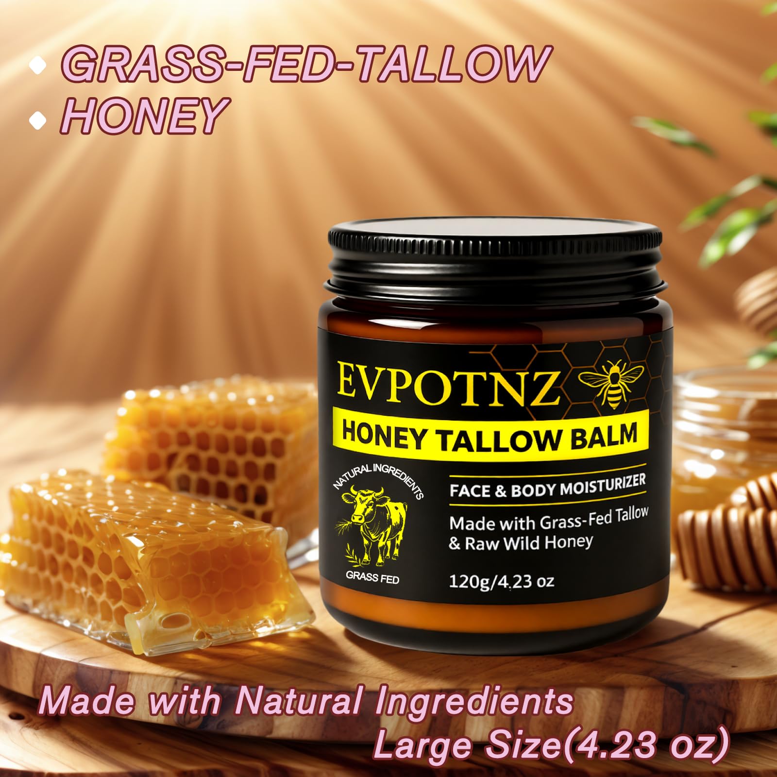 EVPOTNZ whipped balm texture closeup shows airy, quick absorption.
