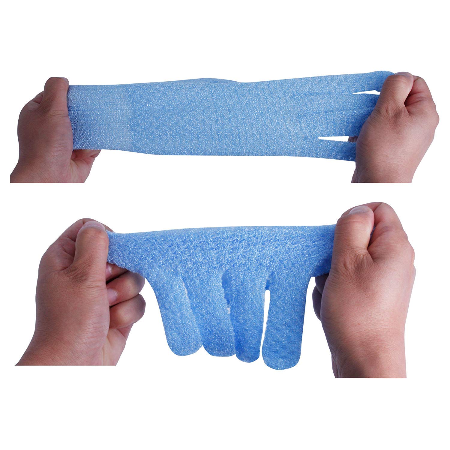 Evridwear body scrub use case on feet and elbows exfoliation.