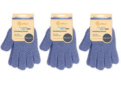 Evridwear exfoliating gloves packaging shows the 3-pack for home spa routines.