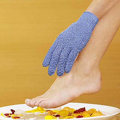 Evridwear gloves for shower spa massage with dual texture design for effective dead skin removal.