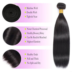 EWOSS 20 inch straight bundles laid flat for smooth color matching