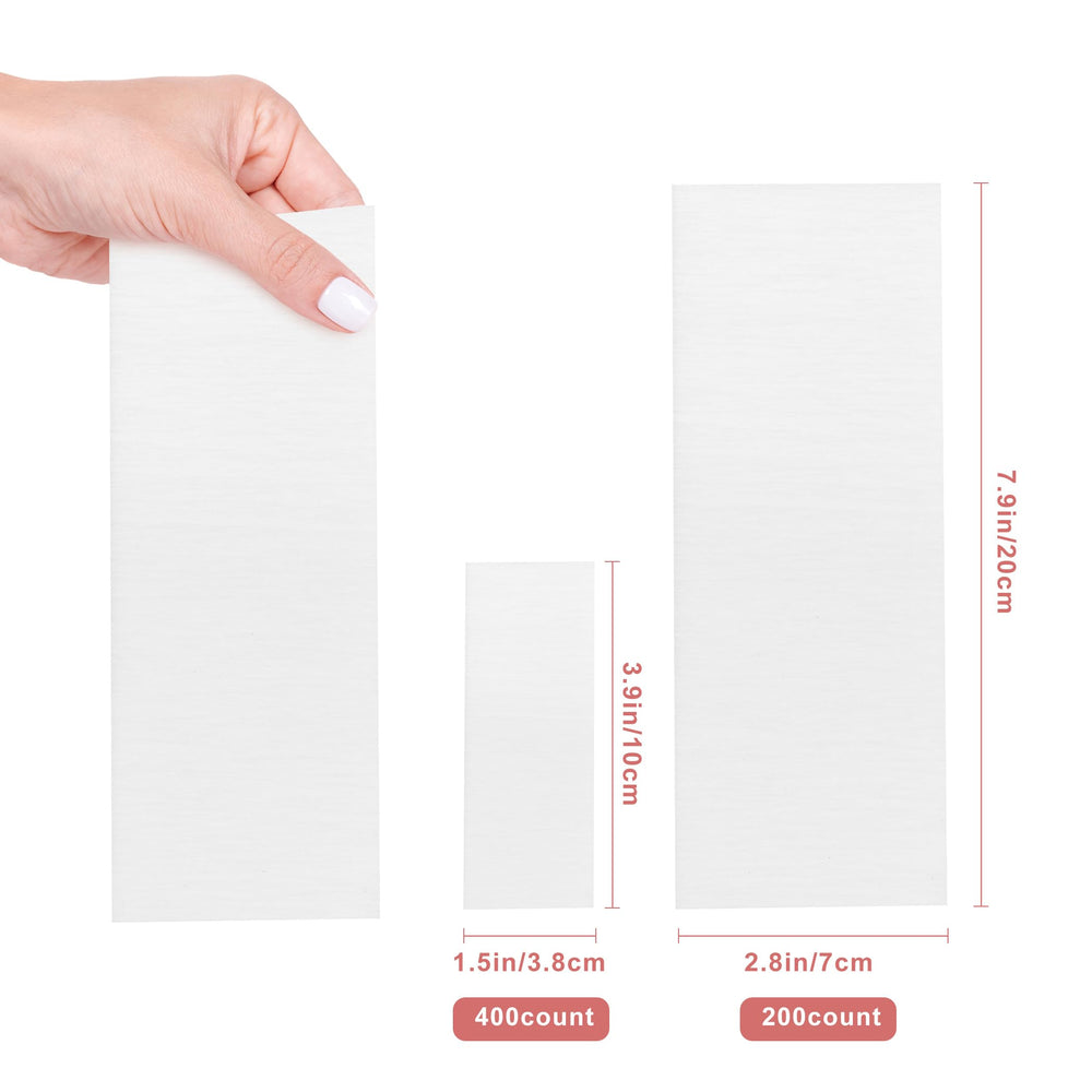 EWVVSS large strips demonstrating even wax application on a leg.