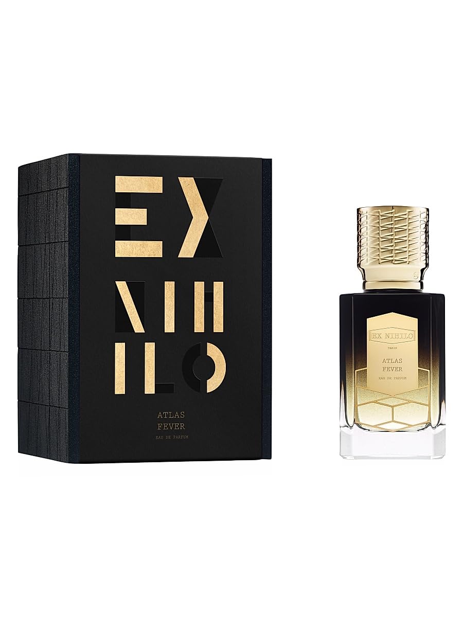Ex Nihilo Atlas Fever bottle side view, elegant profile for formal outfits