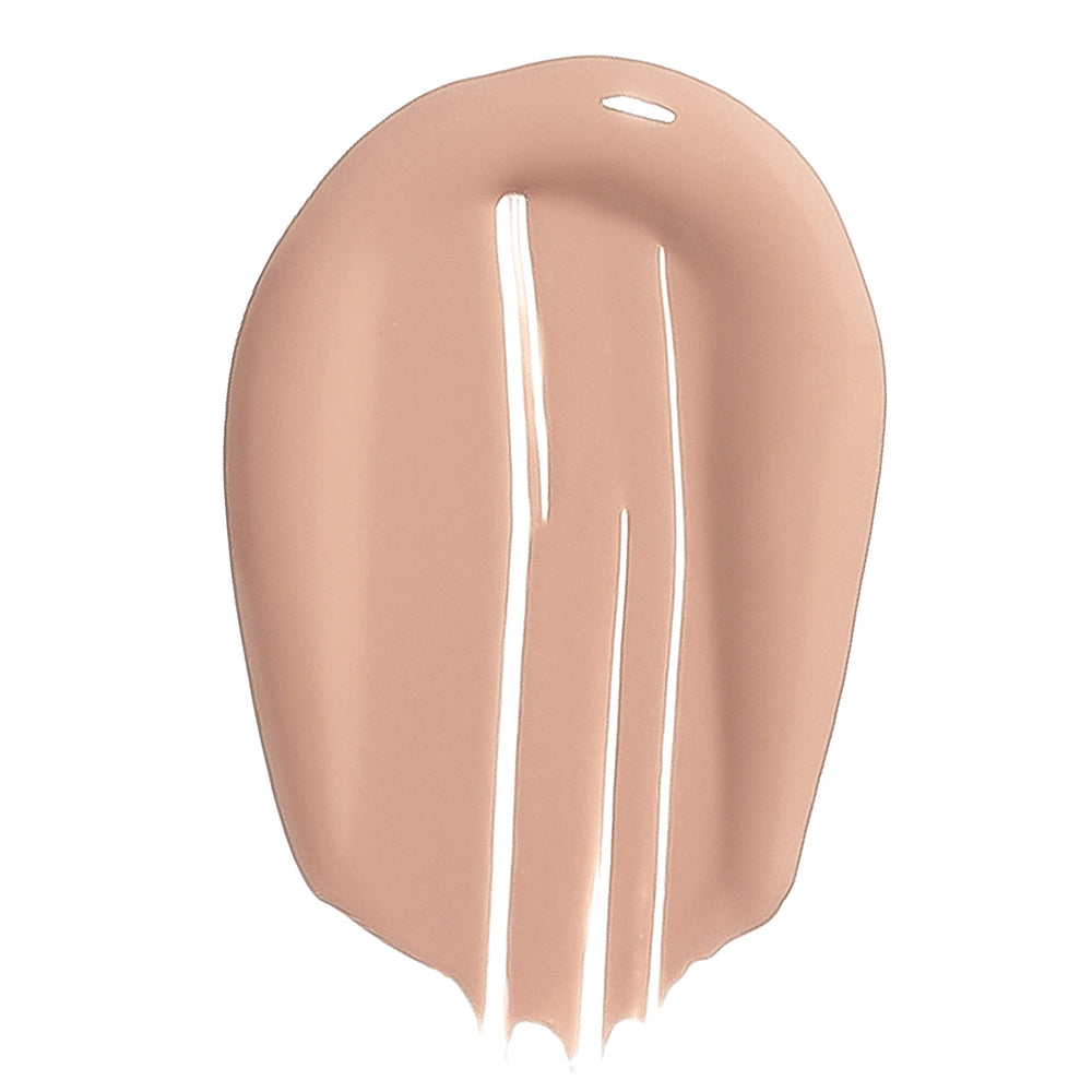 EXA Beauty foundation swirl application demonstrating buildable coverage