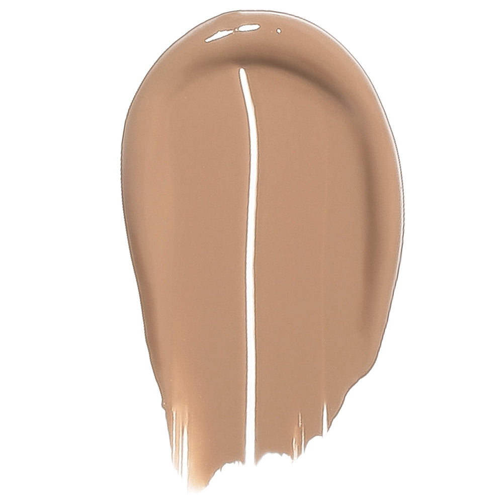EXA Beauty foundation swirl on skin showing buildable coverage