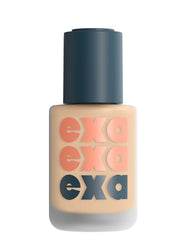 EXA Gretta 460 foundation bottle displaying lightweight coverage for natural skin