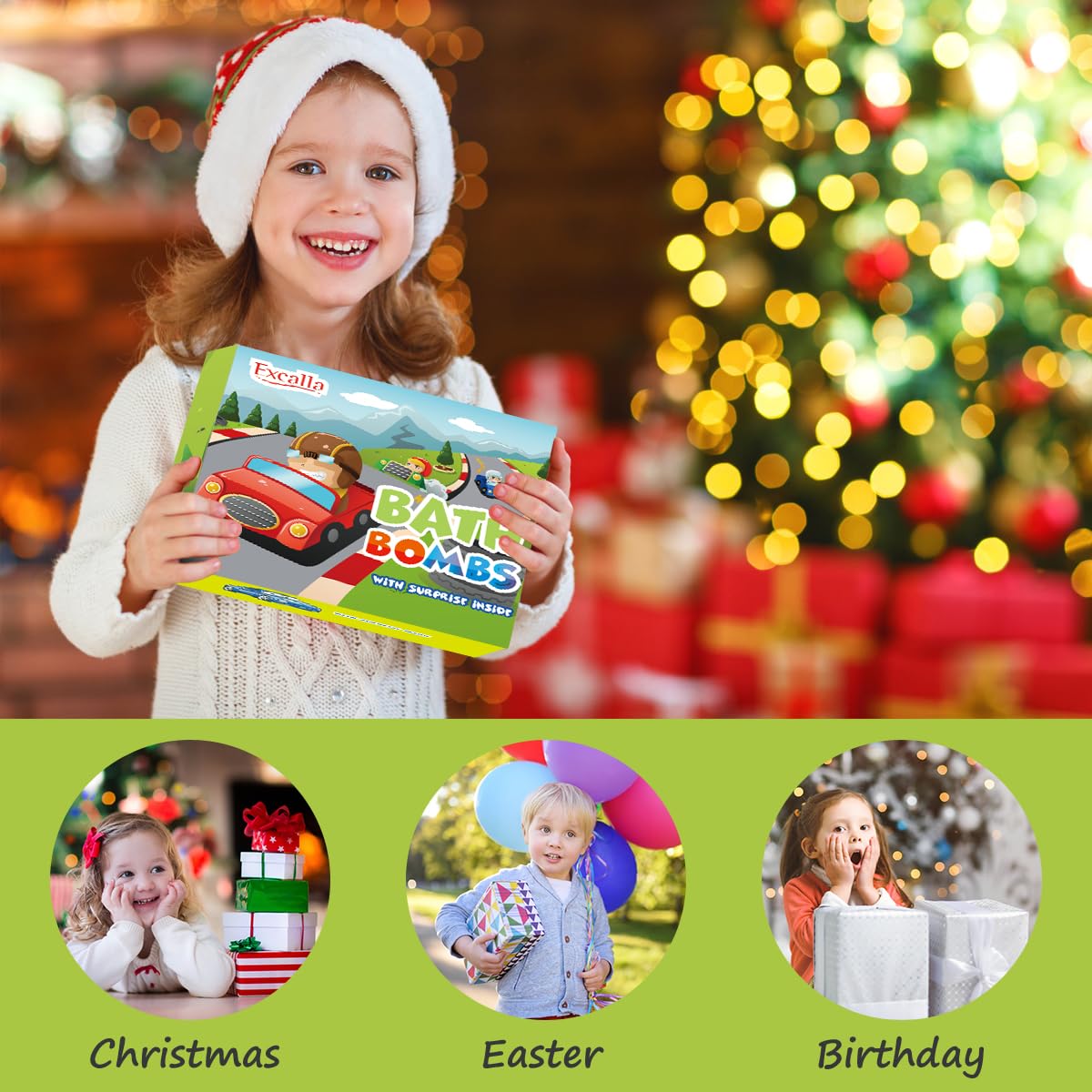 Excalla scents include Peach, Orange, Lemon for kid-friendly variety.