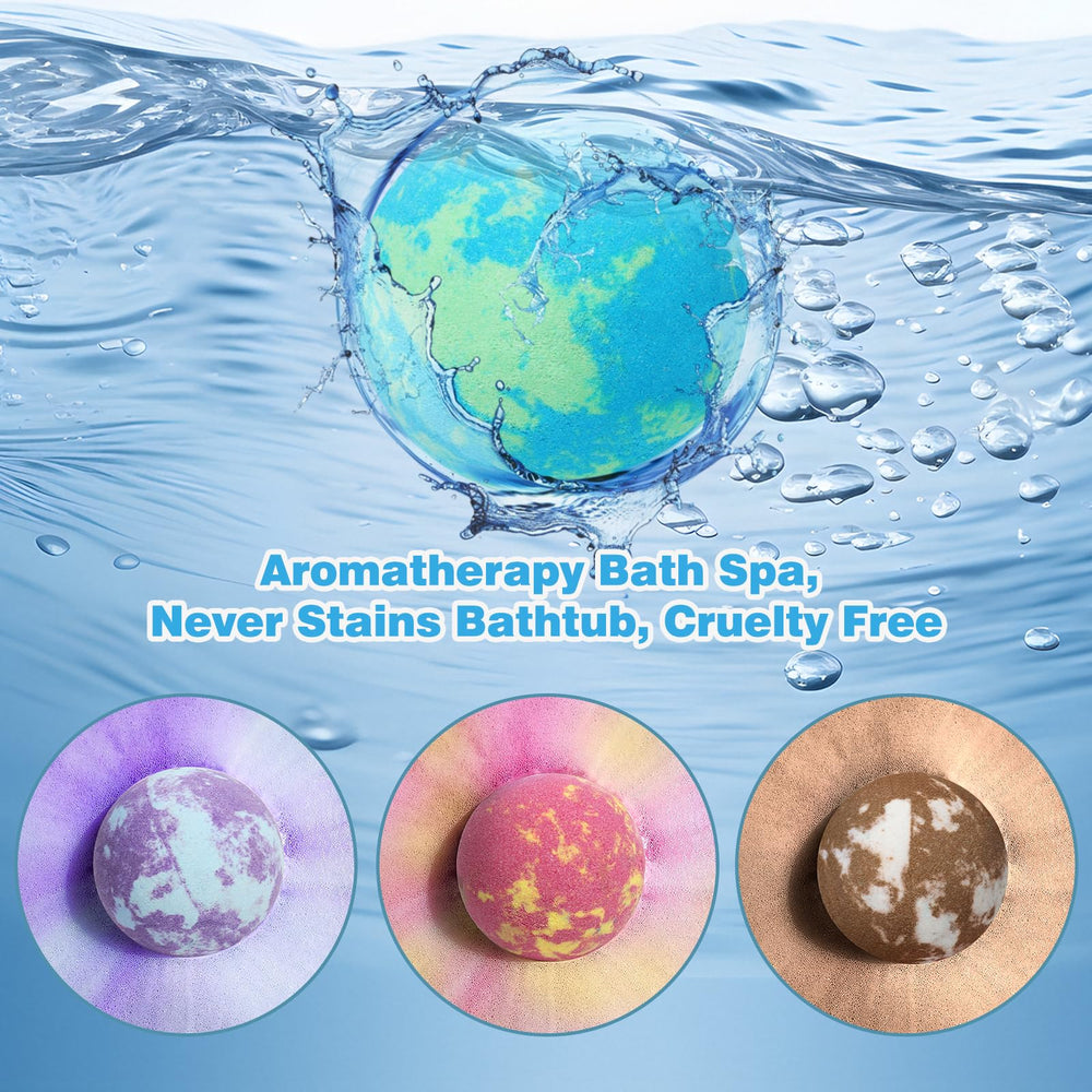 Excalla bath bomb bergamot for a bright, uplifting fragrance