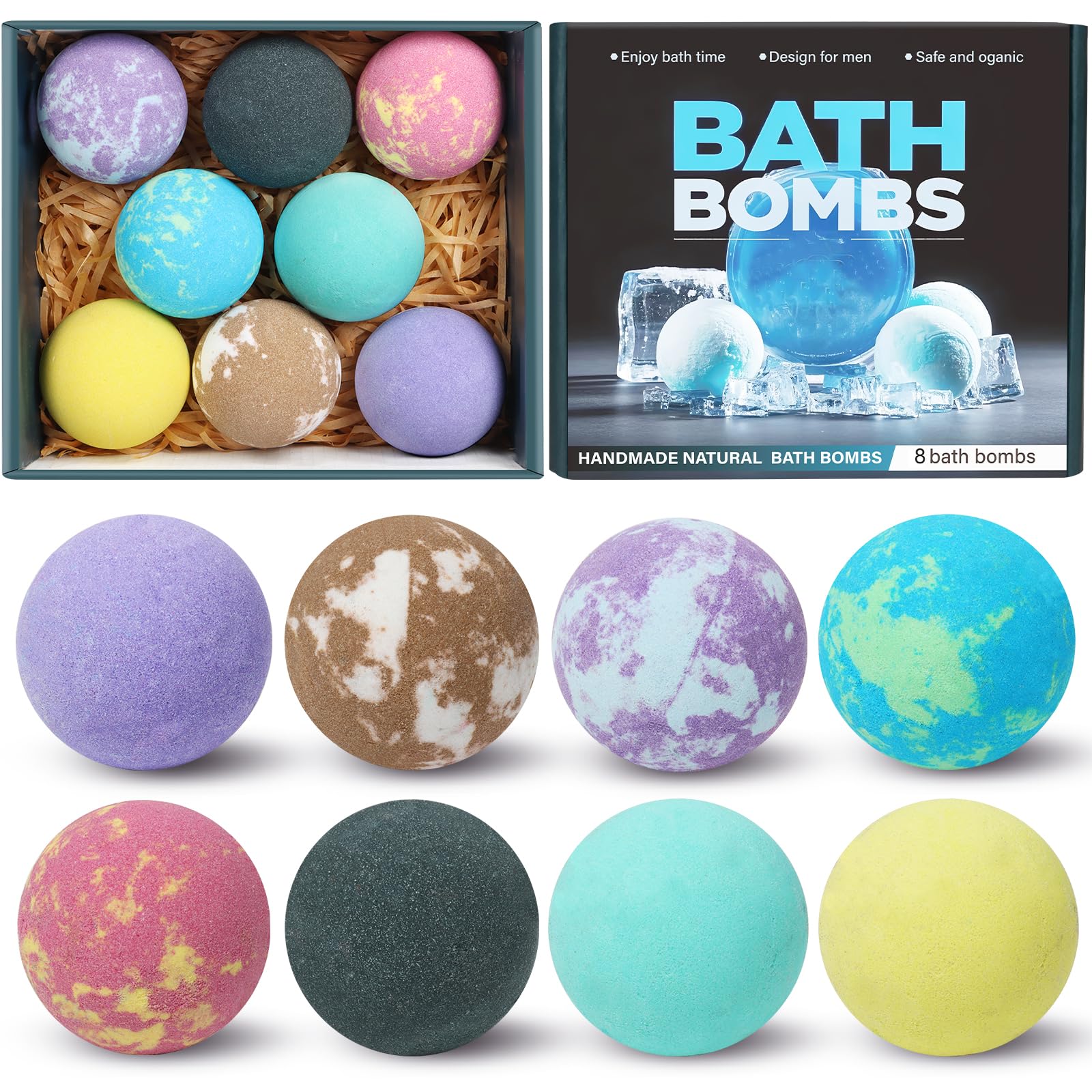 Excalla bath bomb sandalwood and patchouli for a grounding bath