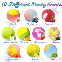 Excalla bath bombs include two extra hair clips for styling