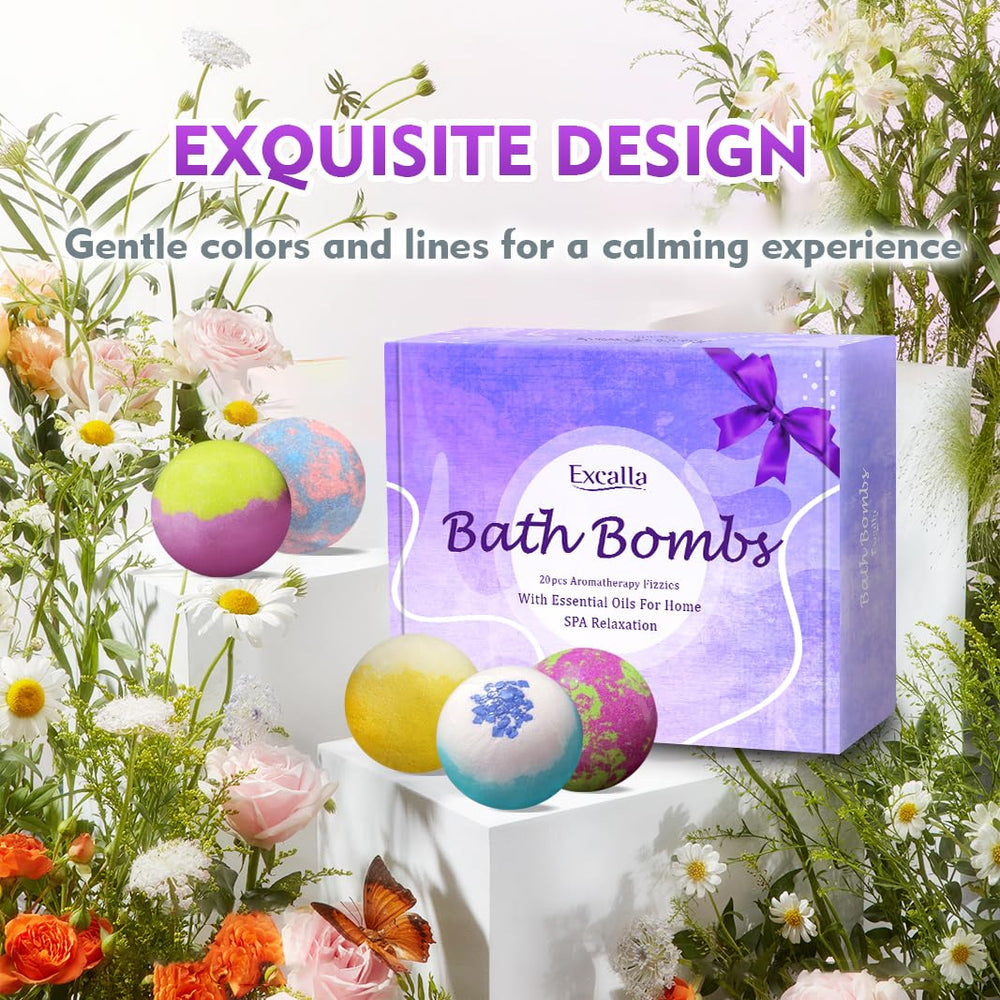Excalla packaging highlights cruelty-free label and gentle spa treats.