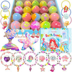 Excalla bath bombs with surprise inside spark curiosity during bathtime