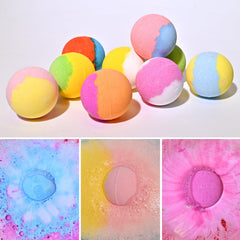 Excalla bath bombs are tub-safe and colorant-free for easy cleanup.
