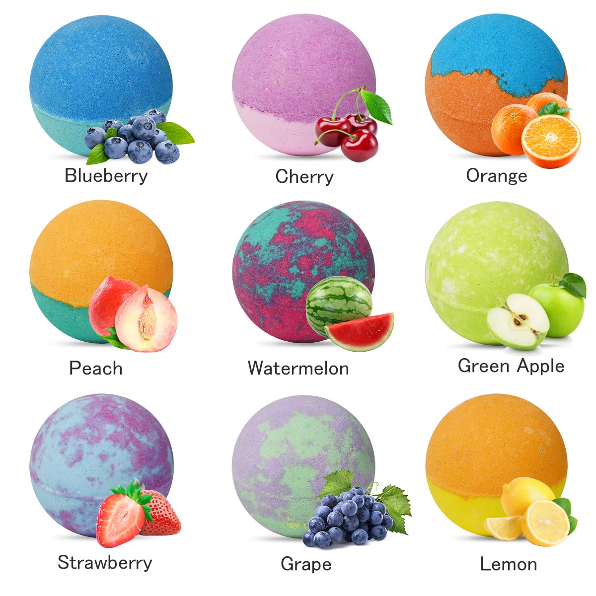 Excalla gift-set bath bombs are perfect for birthdays and holidays.