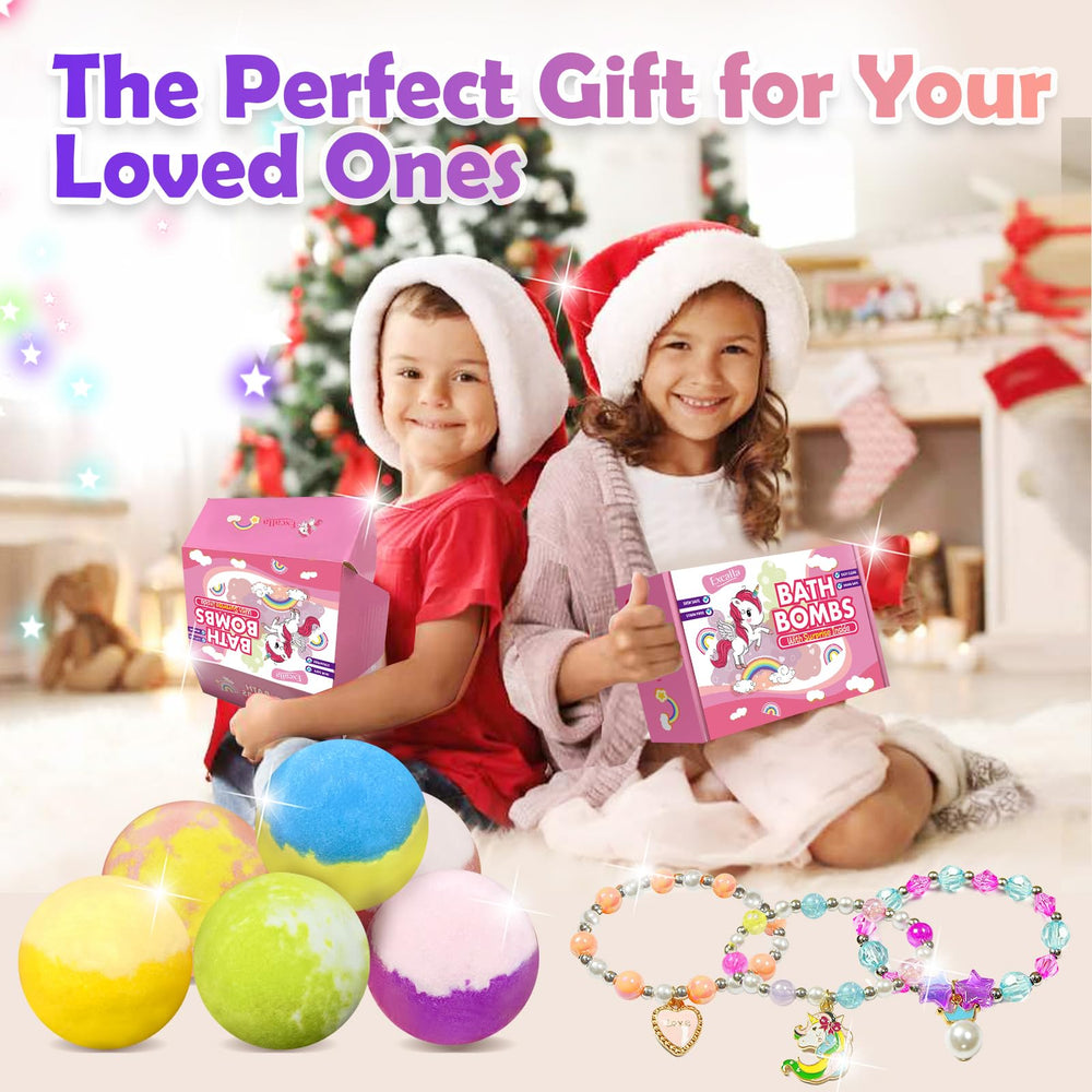 Excalla kid-friendly packaging keeps bath time tidy and fun.
