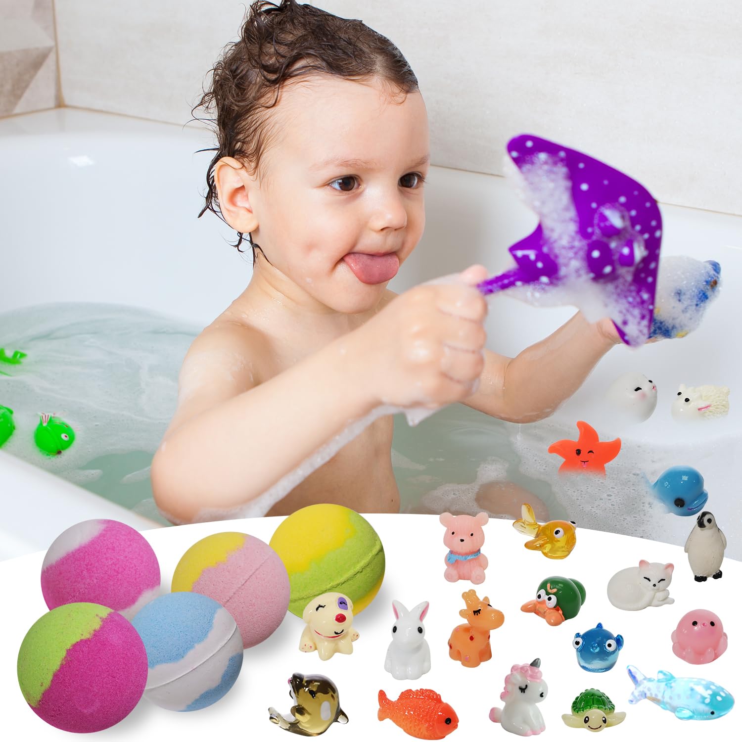 Excalla bath bombs promote fun gifting ideas for holidays and birthdays.