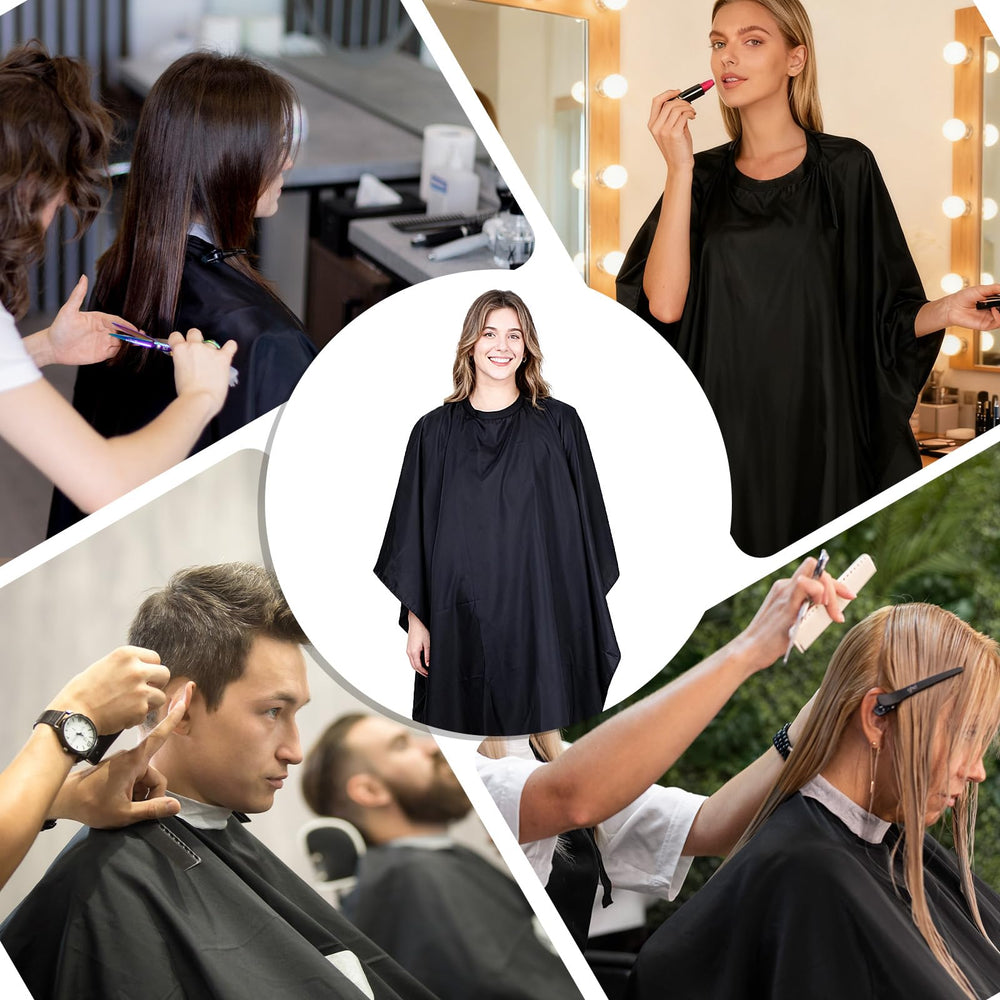 Exclaith cape suitable for home grooming, barbering, and pet care.