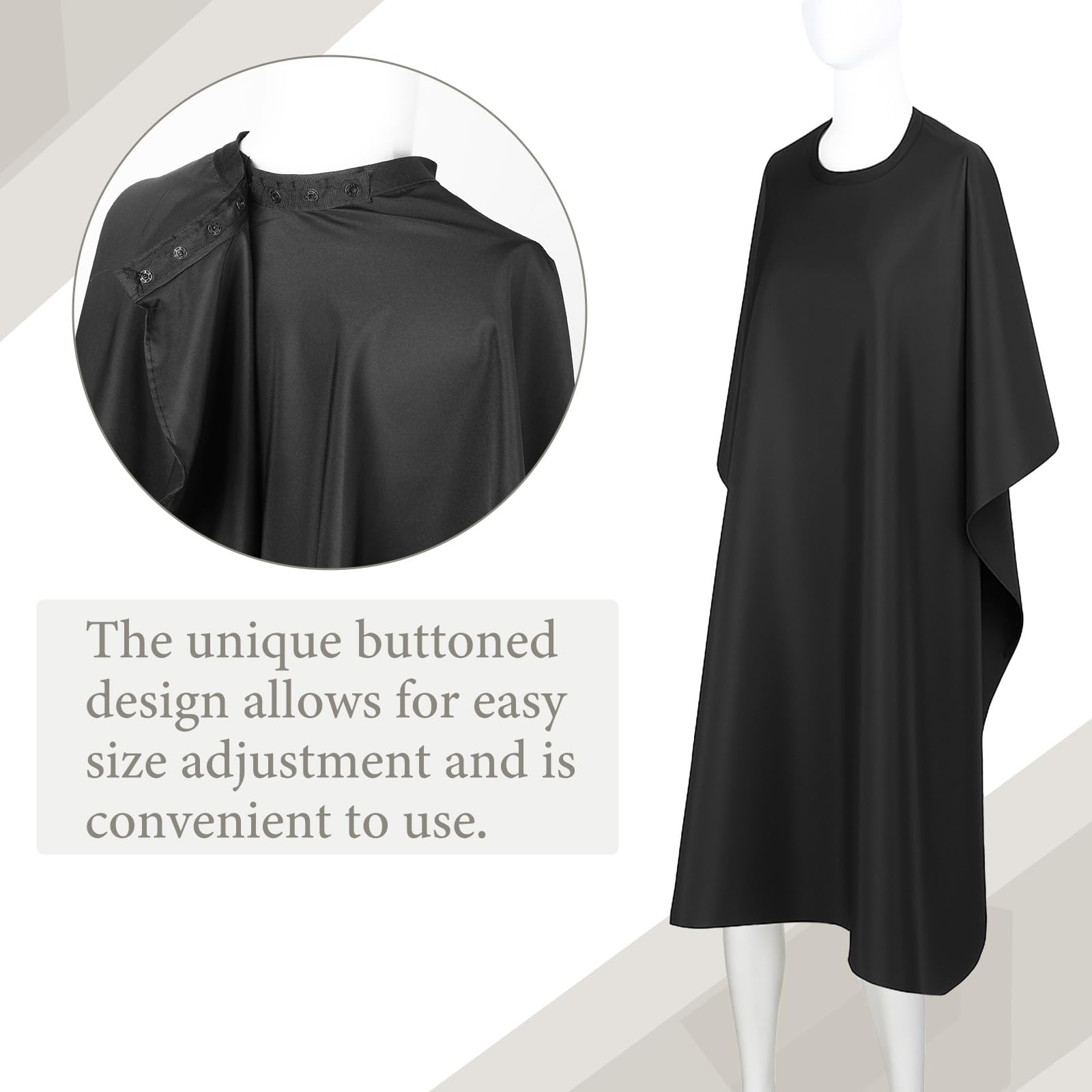 Exclaith cape is easy to wipe clean or machine-wash.