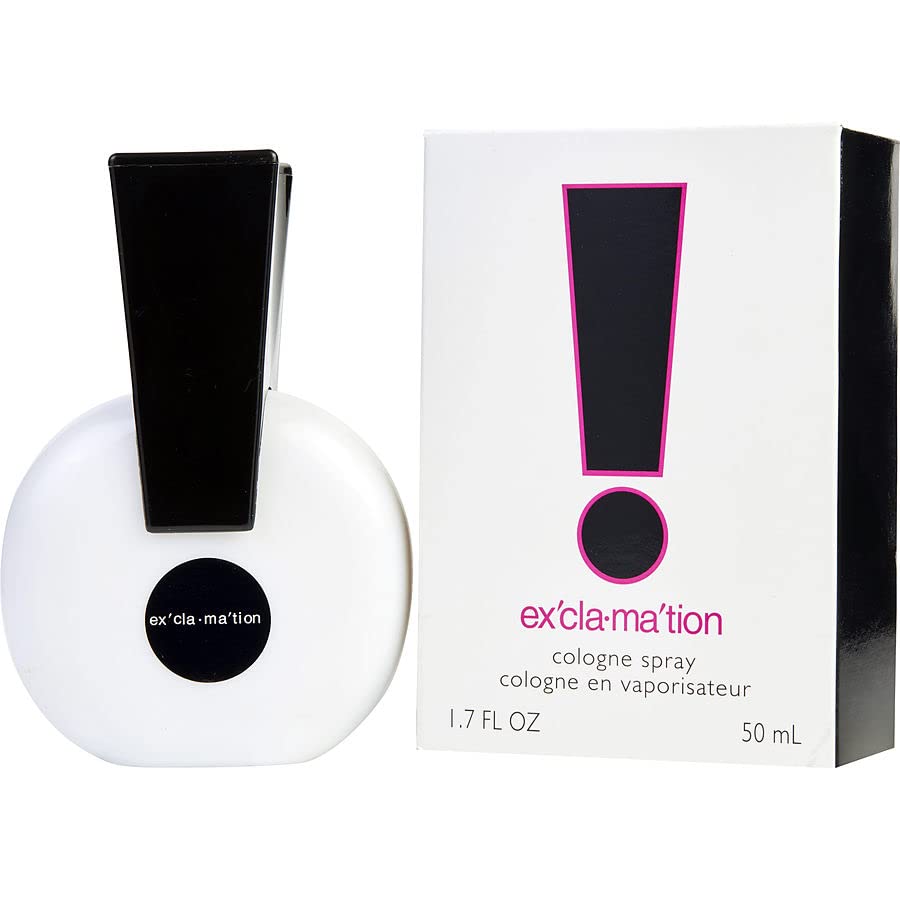 EXCLAMATION by Coty EDT bottle in motion, delivering bold scent for daily wear