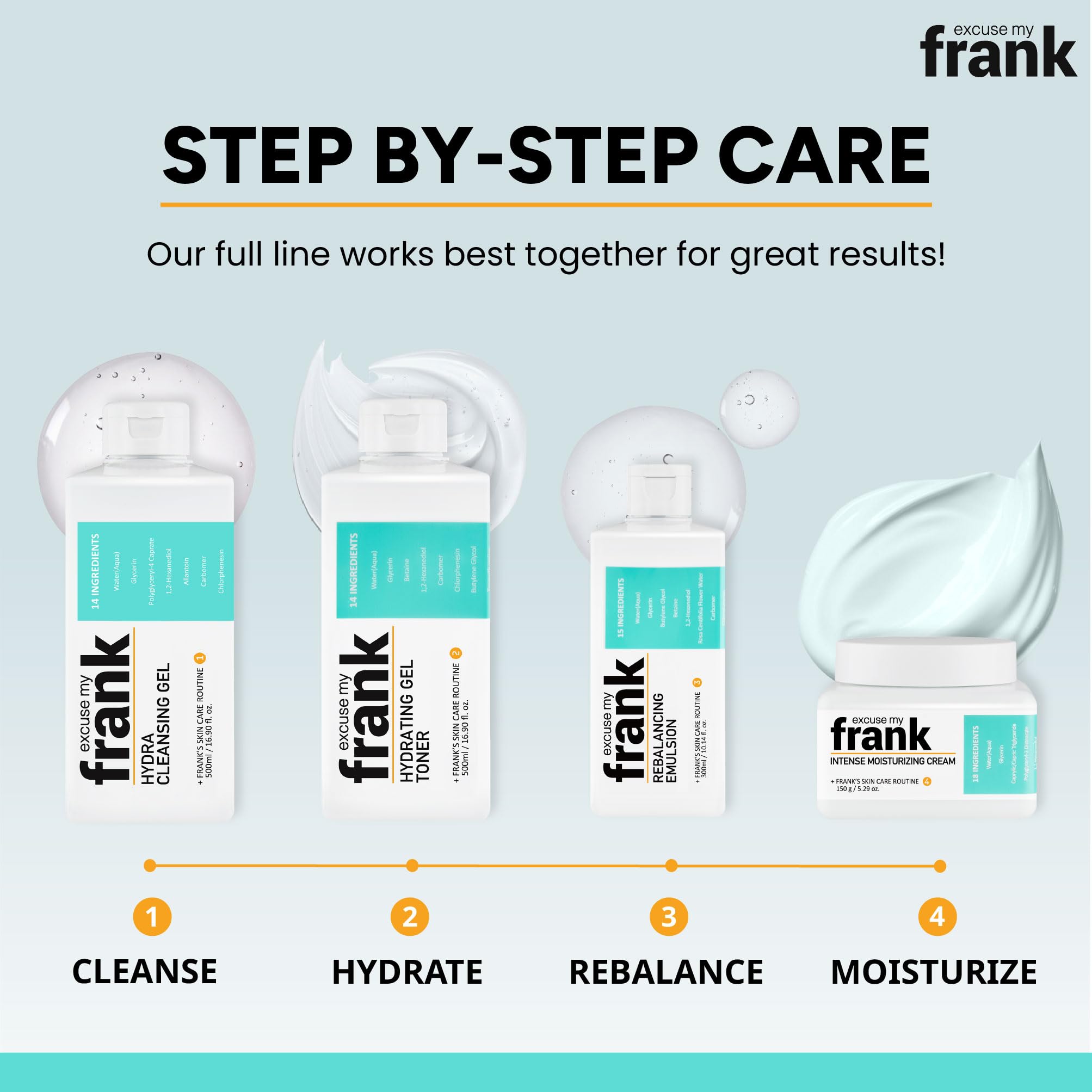 Excuse My Frank Hydra Cleansing Gel two-pack convenience.