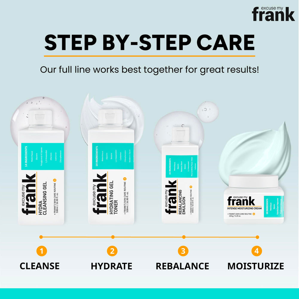 Excuse My Frank Hydra Cleansing Gel two-pack convenience.