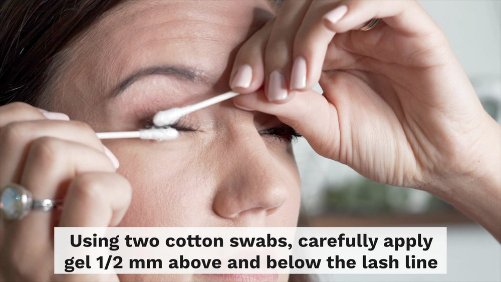 Existing Beauty lash remover safety-cap closeup emphasizing secure cap and leak prevention.