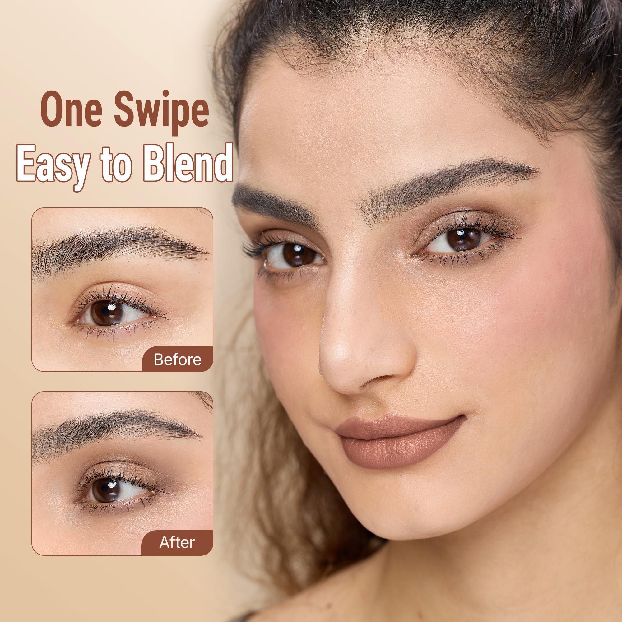 Exmiloo Eyeshadow Stick easy blending with a soft touch for quick, polished looks.
