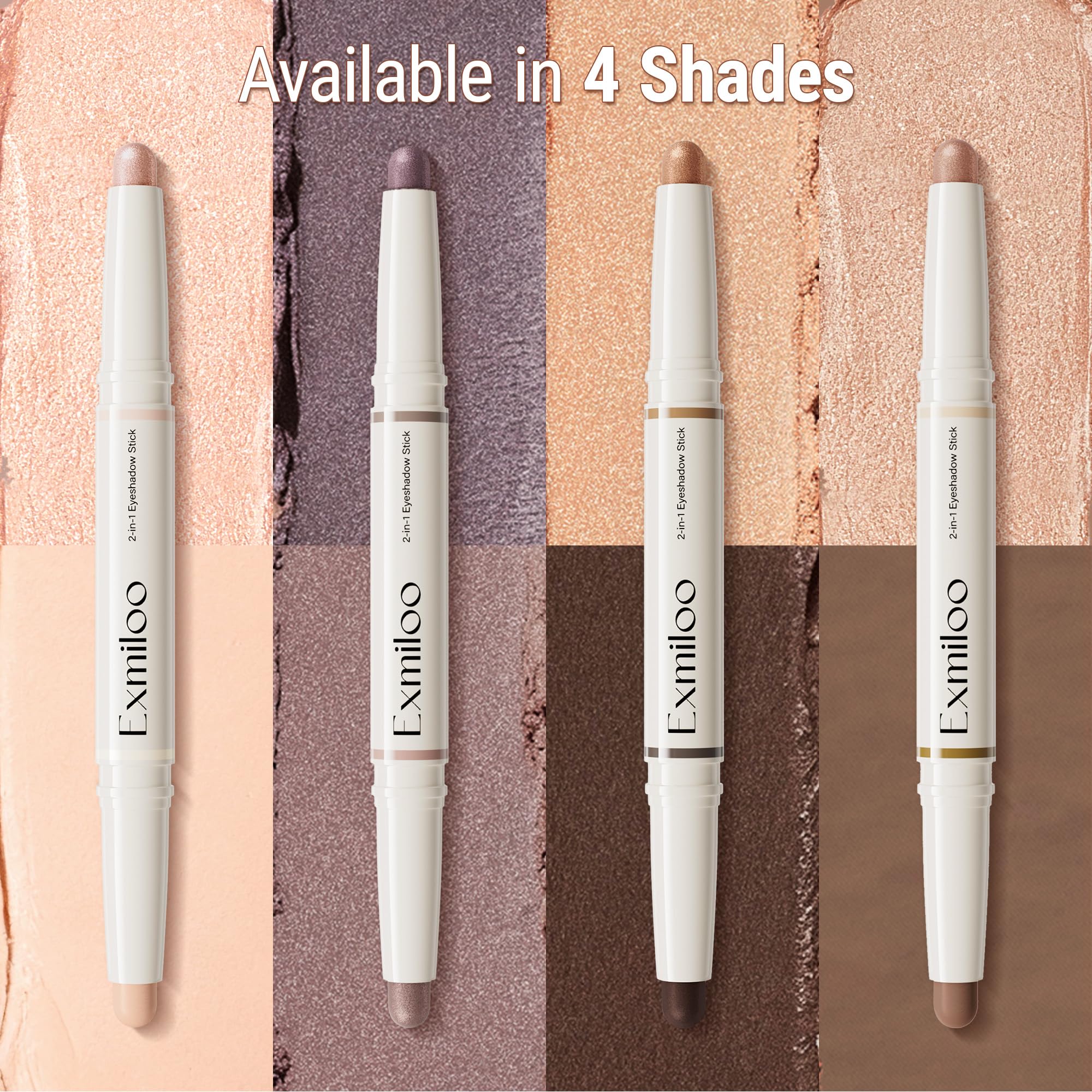 Exmiloo Eyeshadow Stick vegan cruelty-free formula fits ethical beauty routines.
